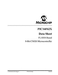 DataSheet PIC16F62x pdf